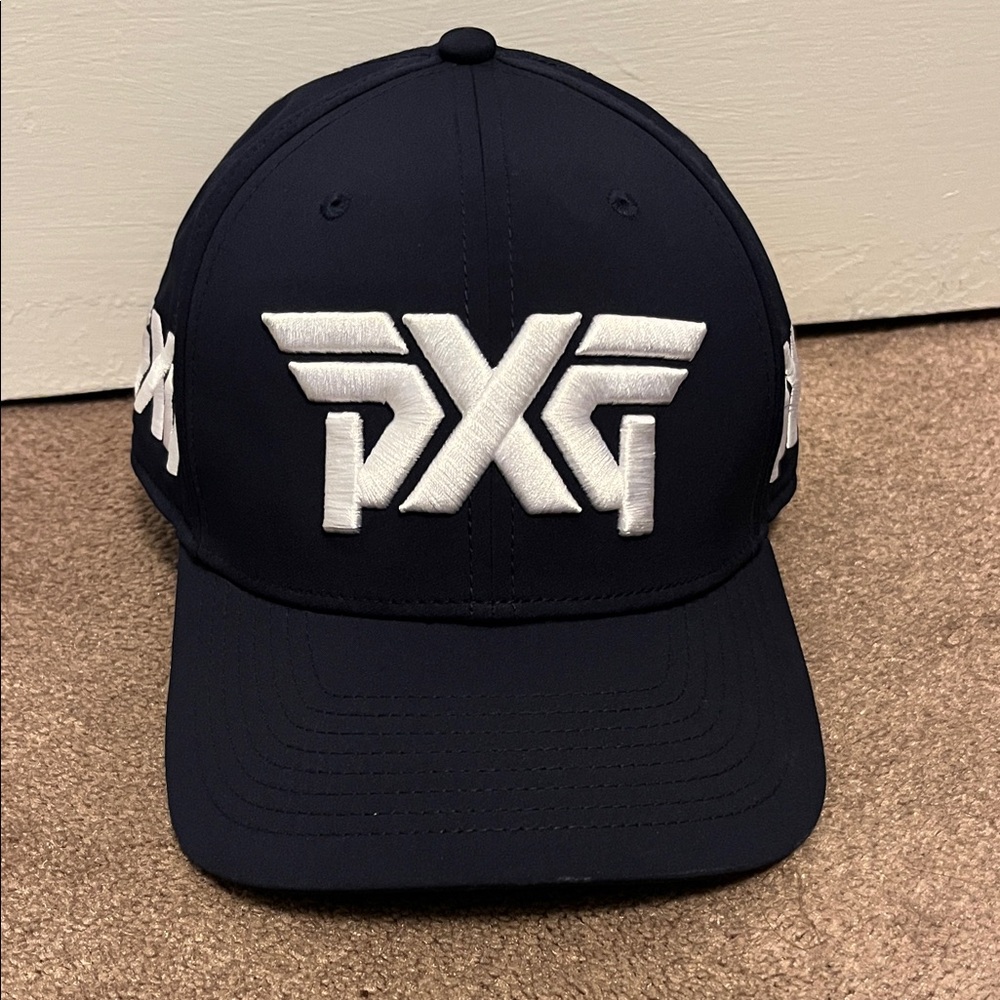 PXG Navy Blue/White Strap Back Golf Hat